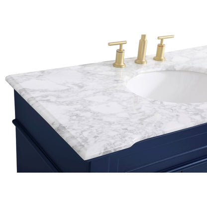 42 inch Single Bathroom Vanity set in Blue