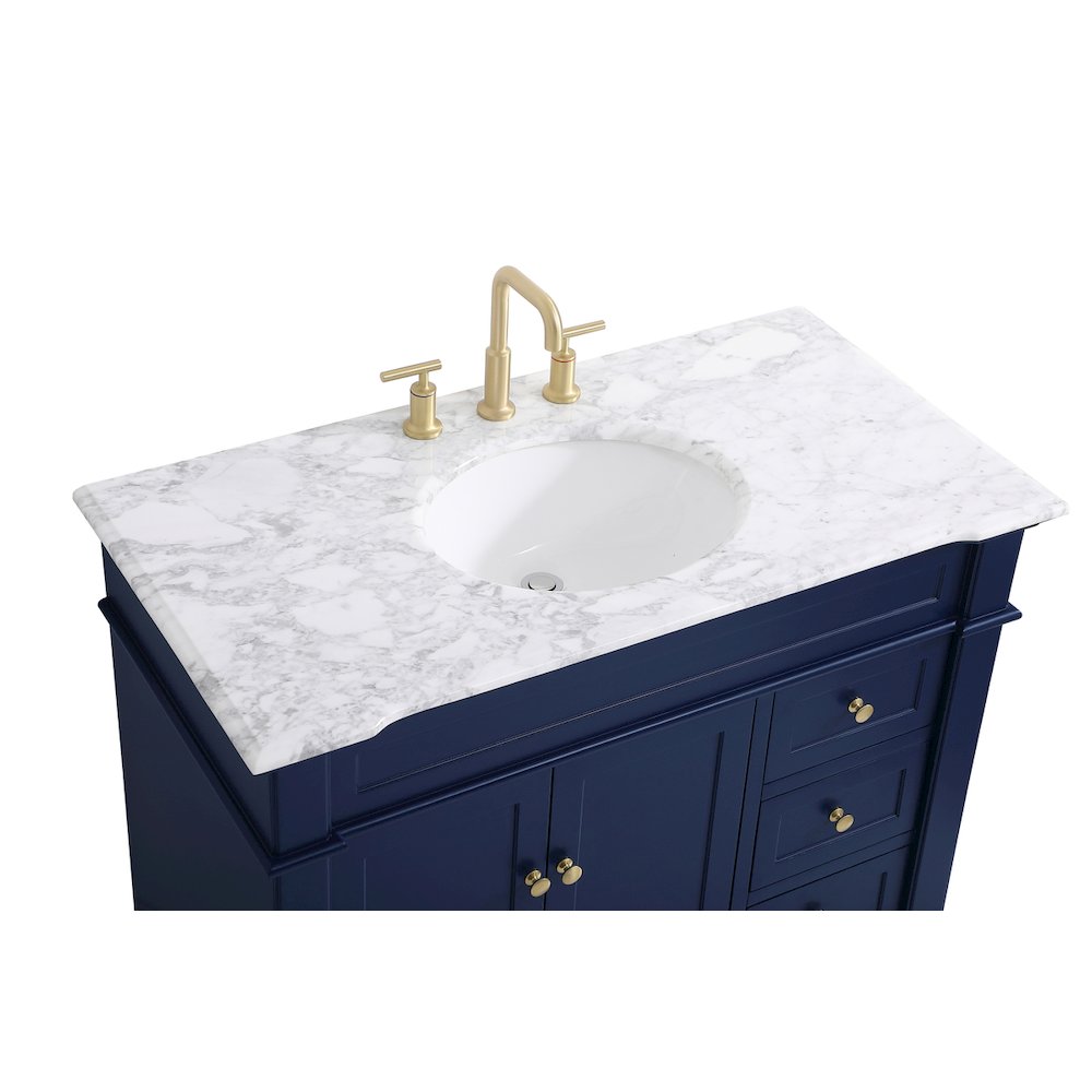 42 inch Single Bathroom Vanity set in Blue