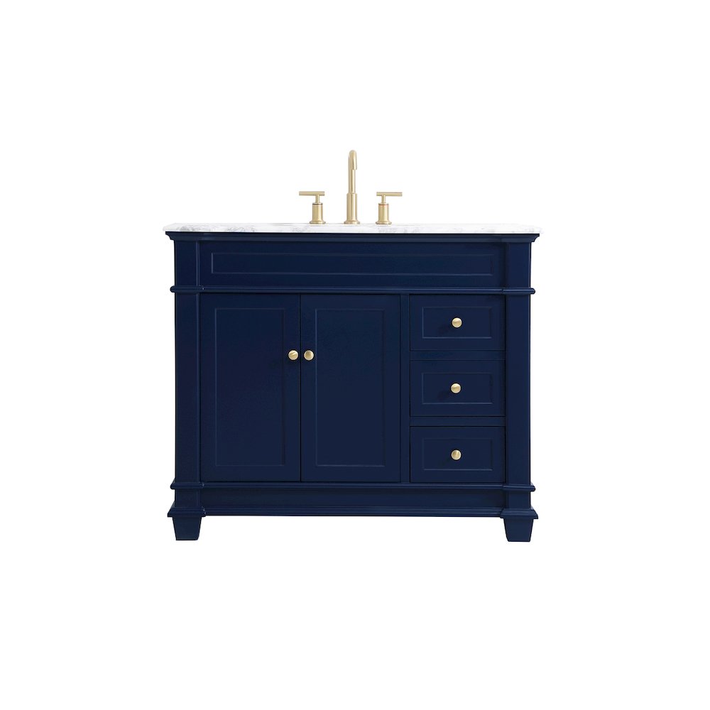 42 inch Single Bathroom Vanity set in Blue