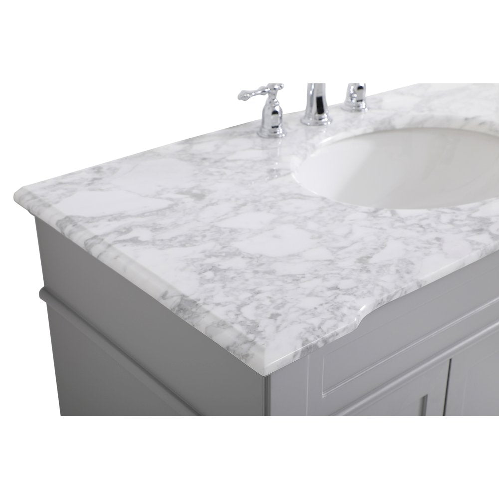 42 inch Single Bathroom Vanity set in Grey