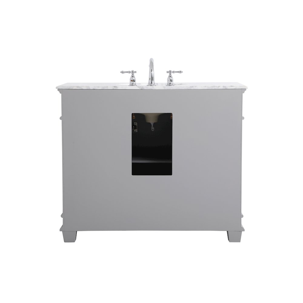 42 inch Single Bathroom Vanity set in Grey