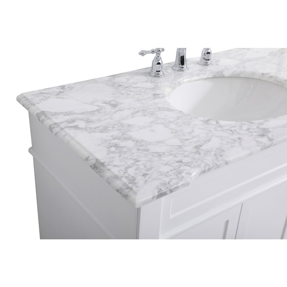 42 inch Single Bathroom Vanity set in White