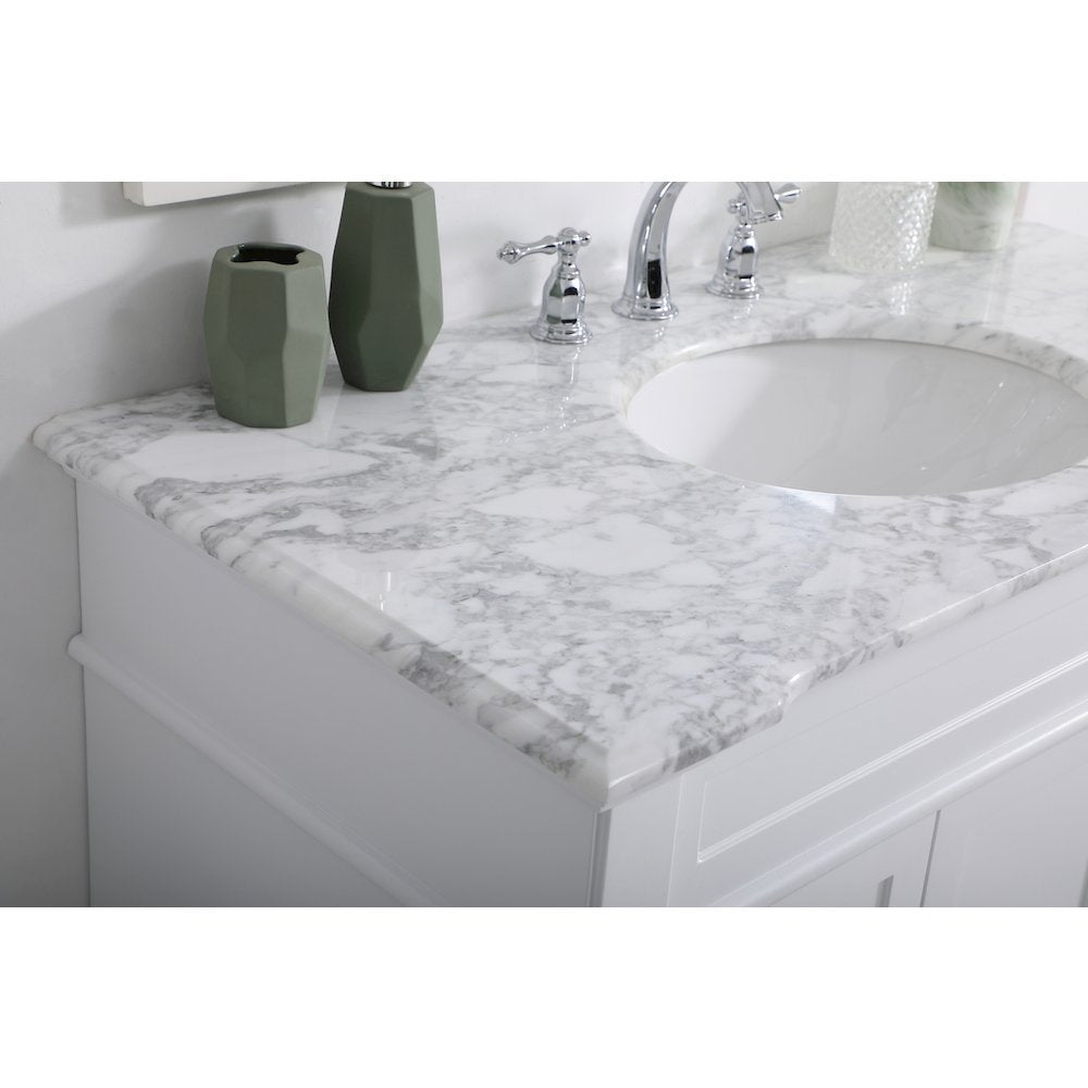 42 inch Single Bathroom Vanity set in White