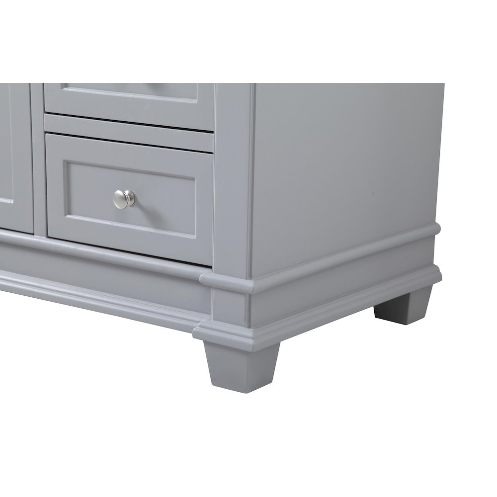 60 inch Single Bathroom Vanity set in Grey