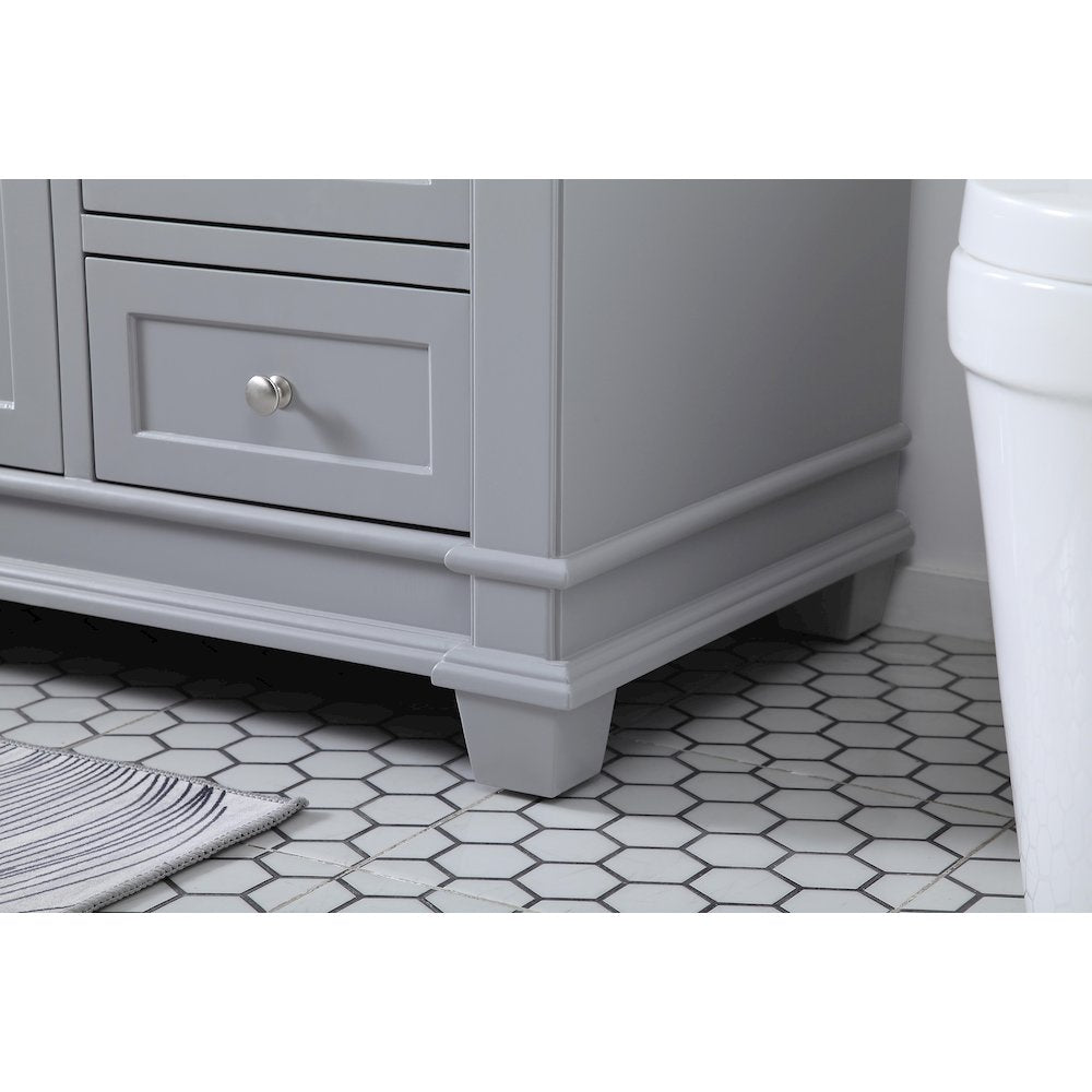 60 inch Single Bathroom Vanity set in Grey