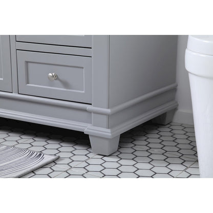 60 inch Single Bathroom Vanity set in Grey