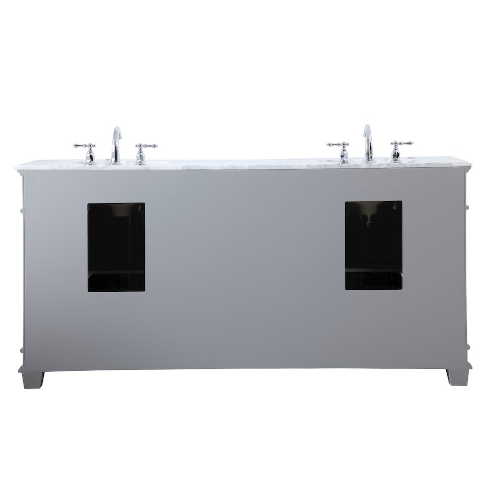 72 inch Double Bathroom Vanity set in Grey