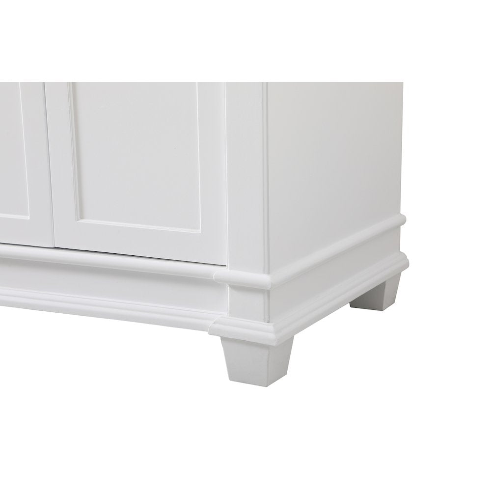 72 inch Double Bathroom Vanity set in White