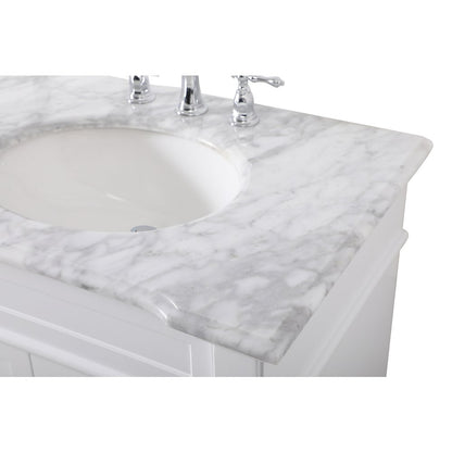72 inch Double Bathroom Vanity set in White
