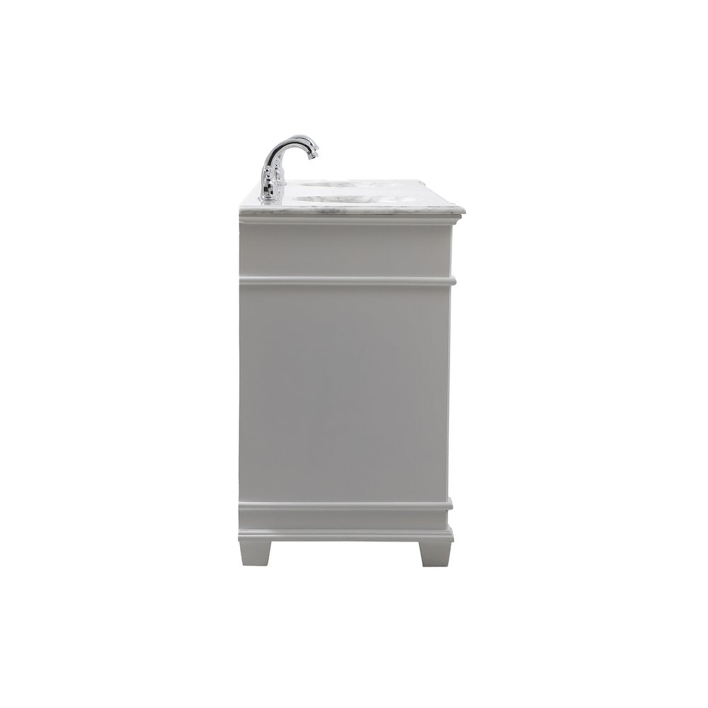 72 inch Double Bathroom Vanity set in White