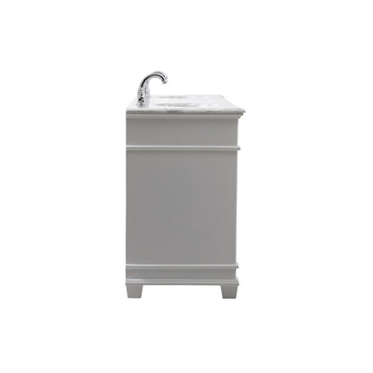 72 inch Double Bathroom Vanity set in White