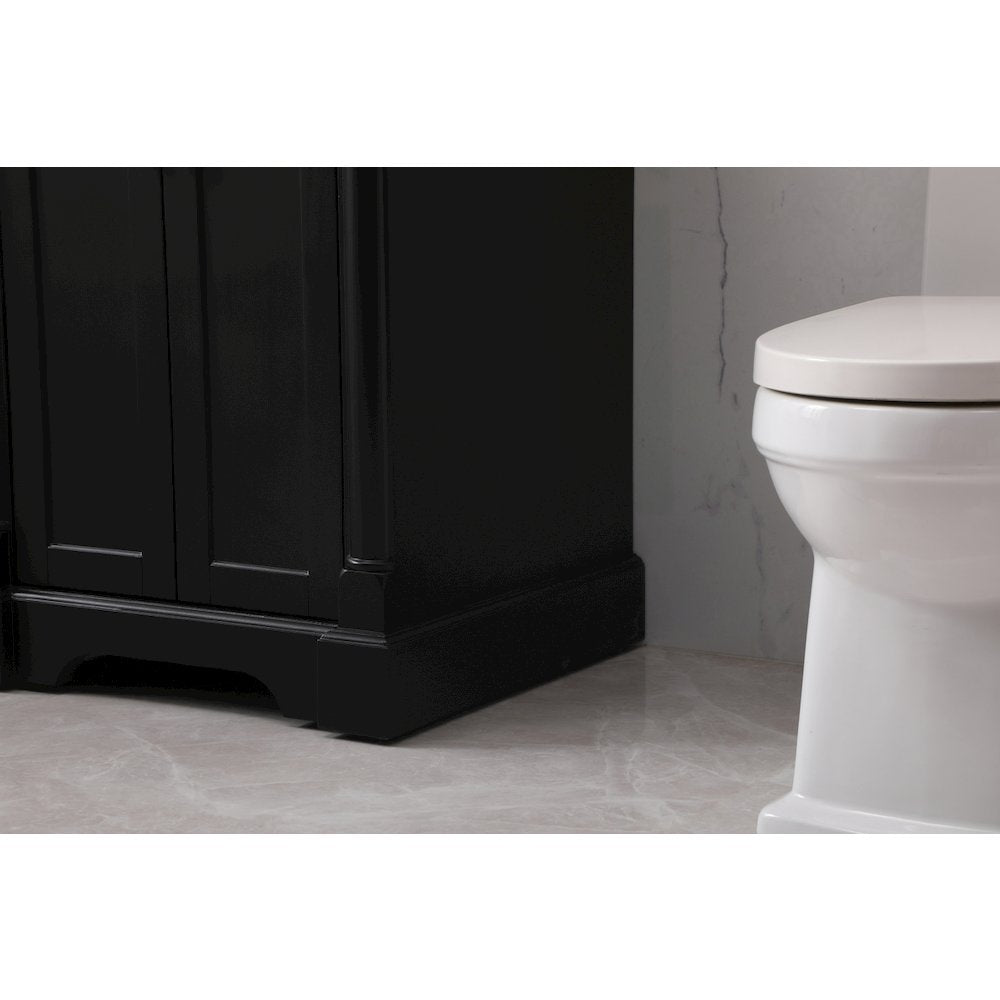 24 inch Single bathroom vanity set in black