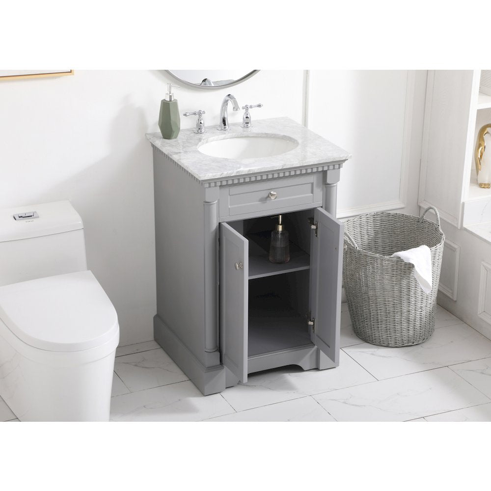 24 inch Single bathroom vanity in  Grey