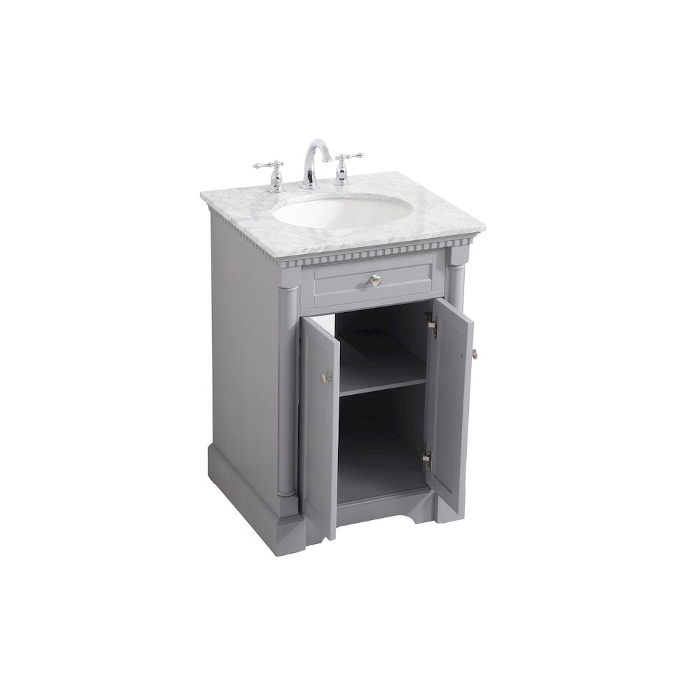 24 inch Single bathroom vanity in  Grey