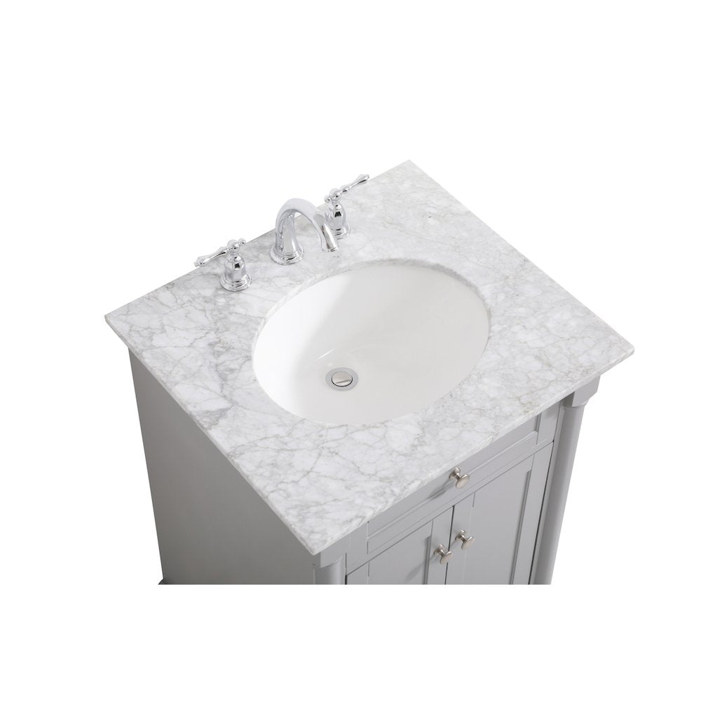 24 inch Single bathroom vanity in  Grey