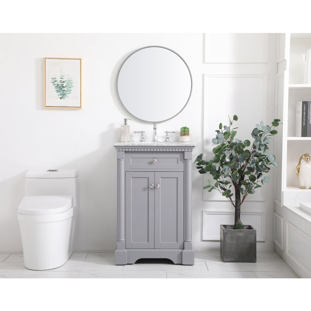 24 inch Single bathroom vanity in  Grey