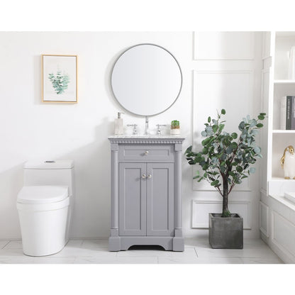 24 inch Single bathroom vanity in  Grey
