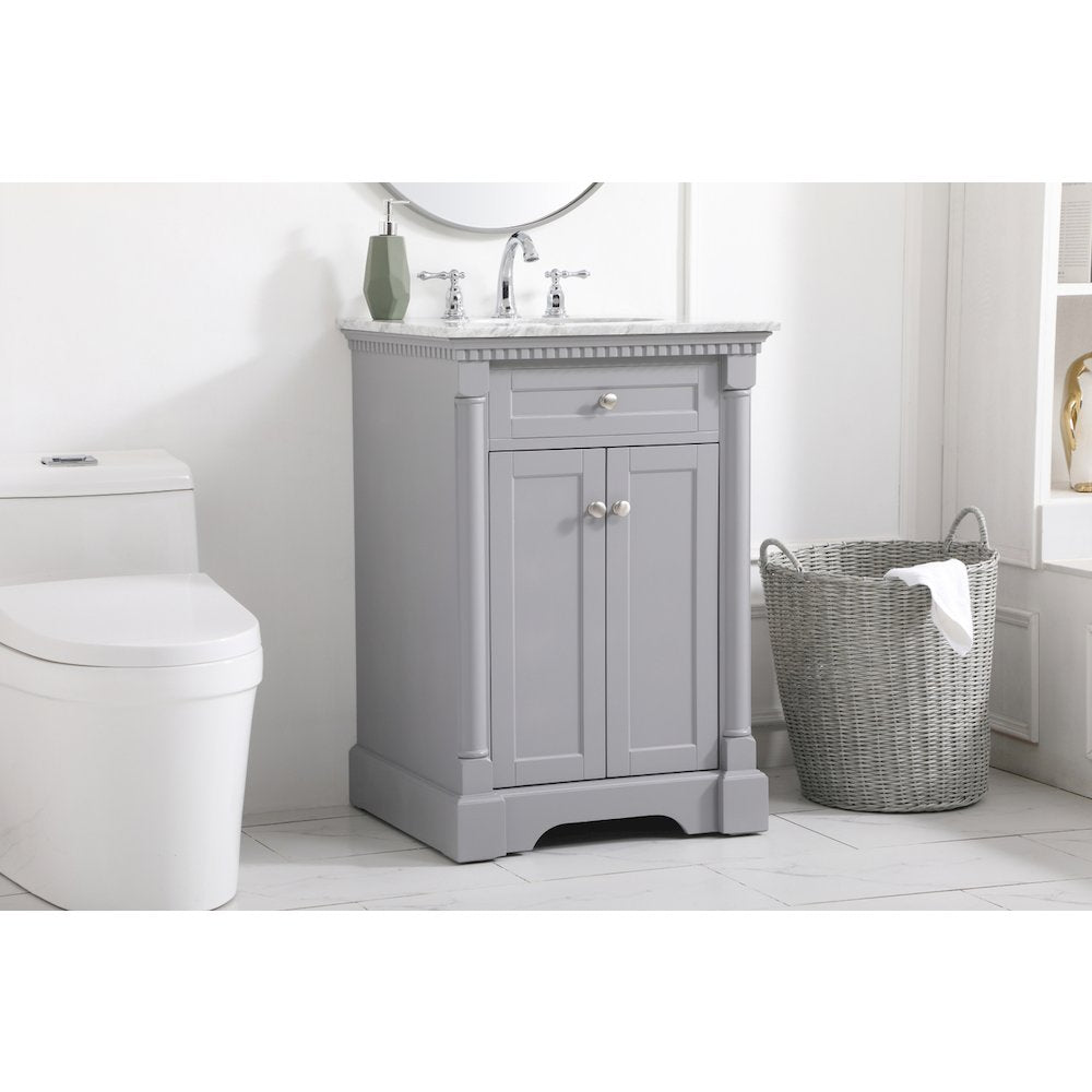 24 inch Single bathroom vanity in  Grey