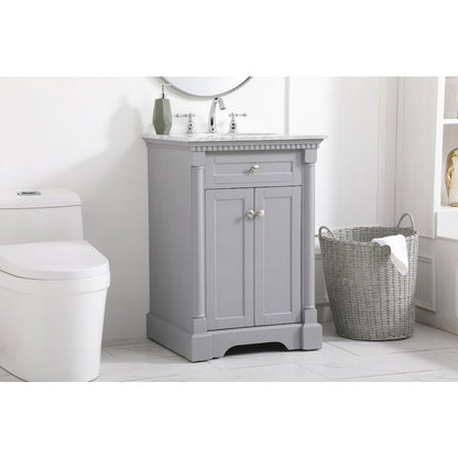24 inch Single bathroom vanity in  Grey