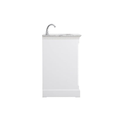 24 inch Single bathroom vanity in  White