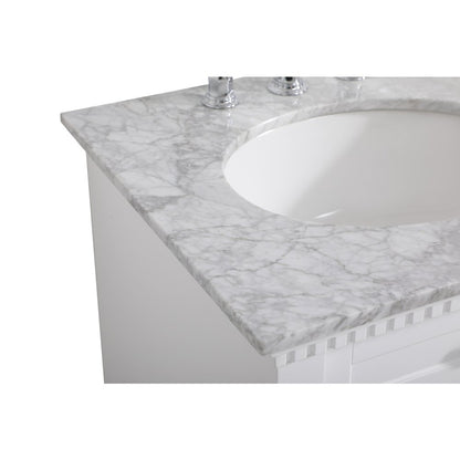 24 inch Single bathroom vanity in  White