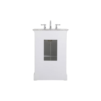 24 inch Single bathroom vanity in  White