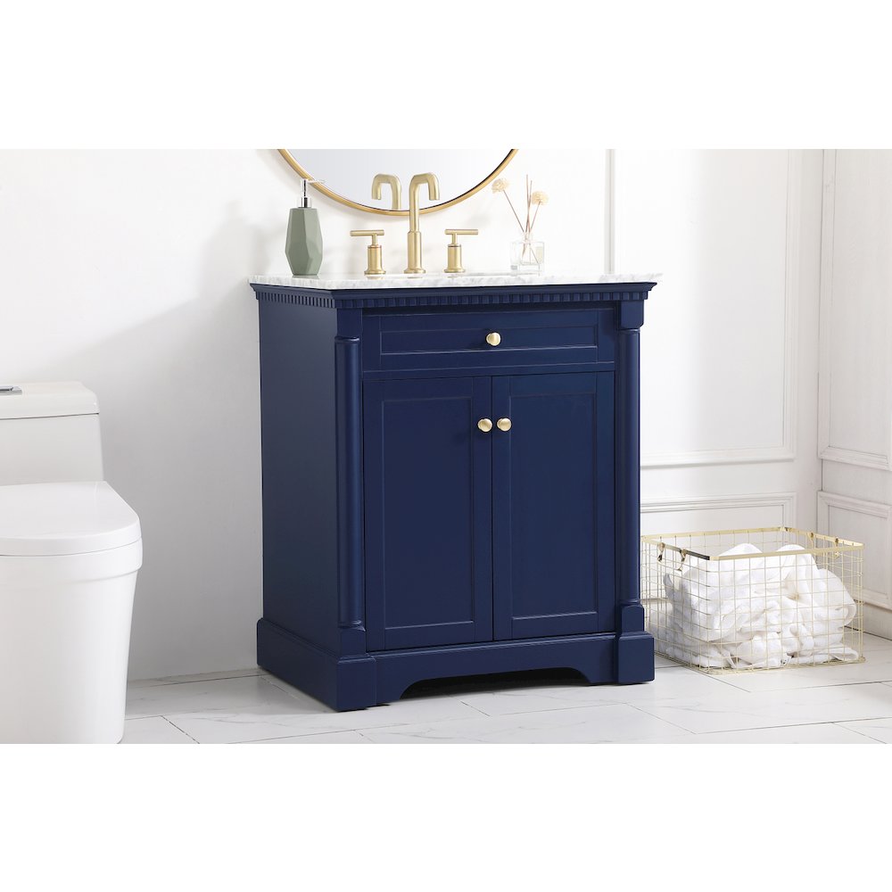 30 inch Single bathroom vanity in  Blue