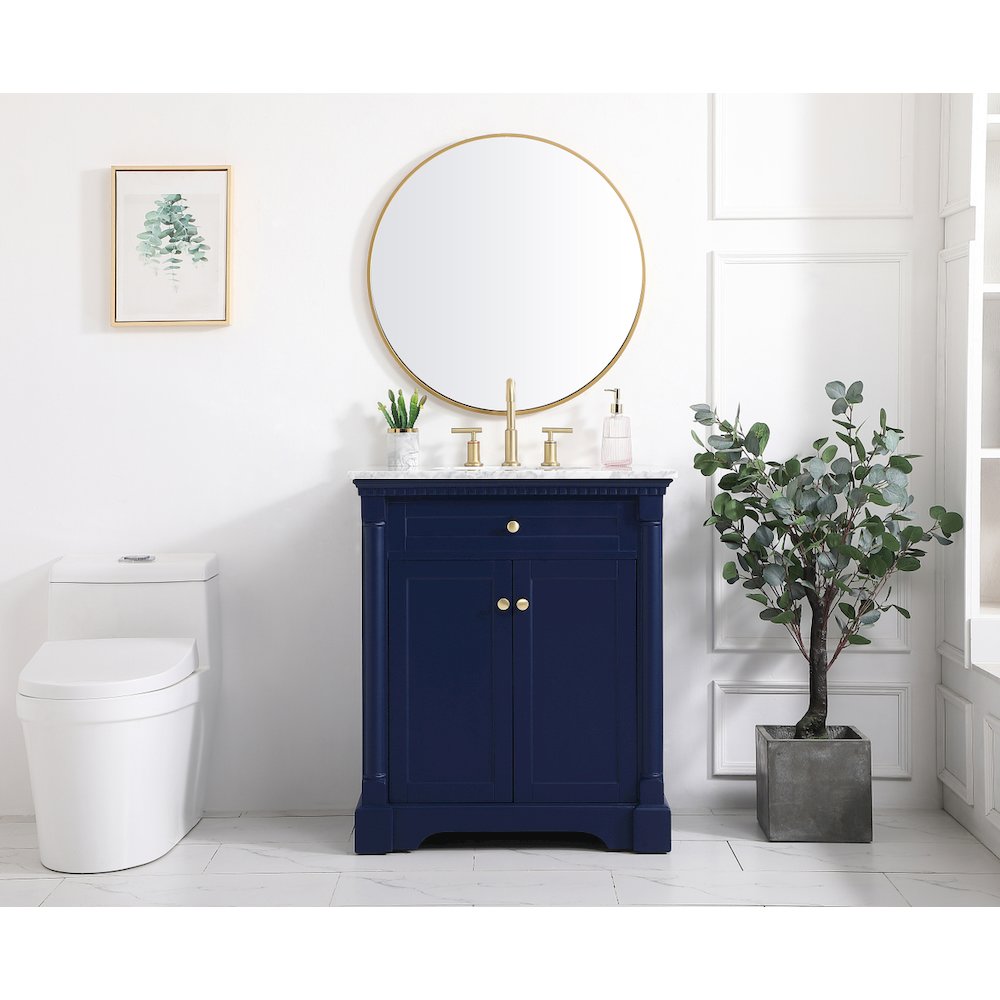 30 inch Single bathroom vanity in  Blue