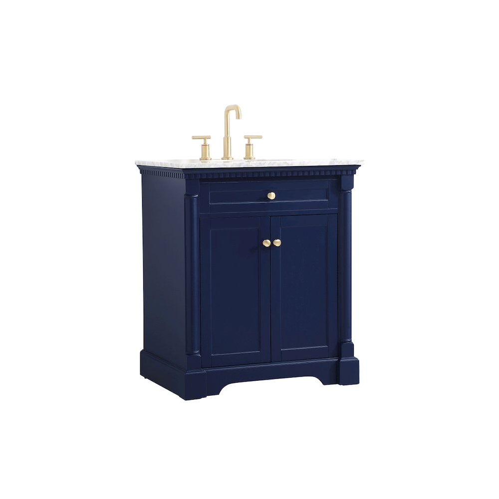 30 inch Single bathroom vanity in  Blue