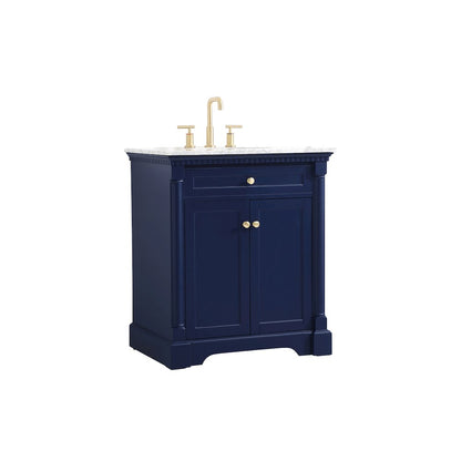 30 inch Single bathroom vanity in  Blue