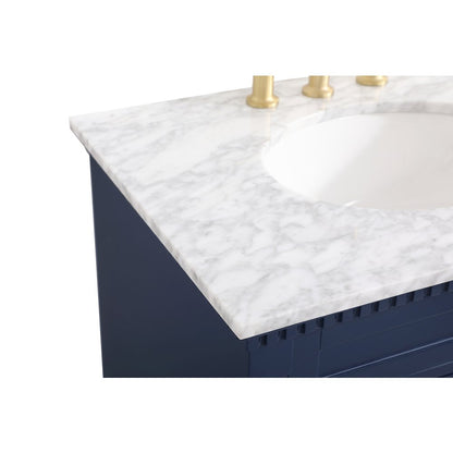 30 inch Single bathroom vanity in  Blue
