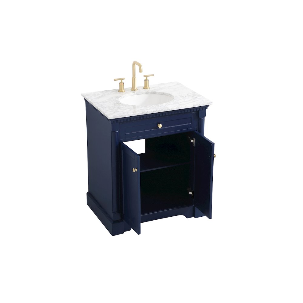 30 inch Single bathroom vanity in  Blue