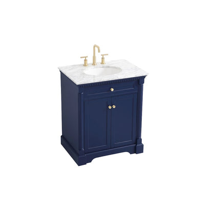 30 inch Single bathroom vanity in  Blue