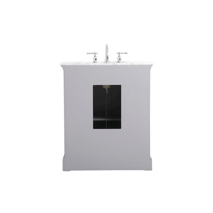 30 inch Single bathroom vanity in  Grey
