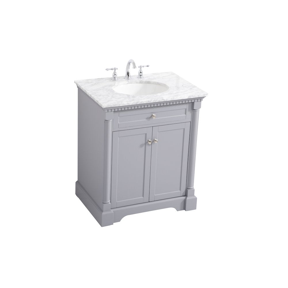 30 inch Single bathroom vanity in  Grey
