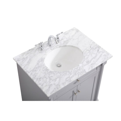 30 inch Single bathroom vanity in  Grey