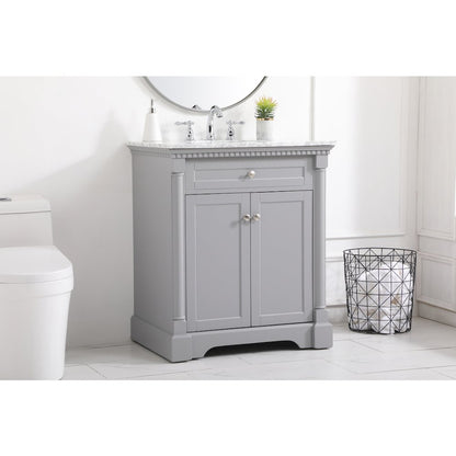 30 inch Single bathroom vanity in  Grey