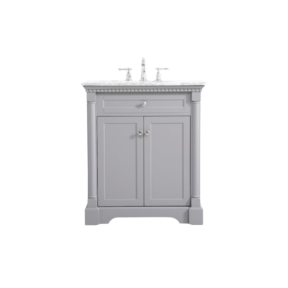 30 inch Single bathroom vanity in  Grey