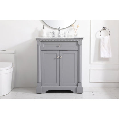 30 inch Single bathroom vanity in  Grey