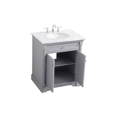 30 inch Single bathroom vanity in  Grey