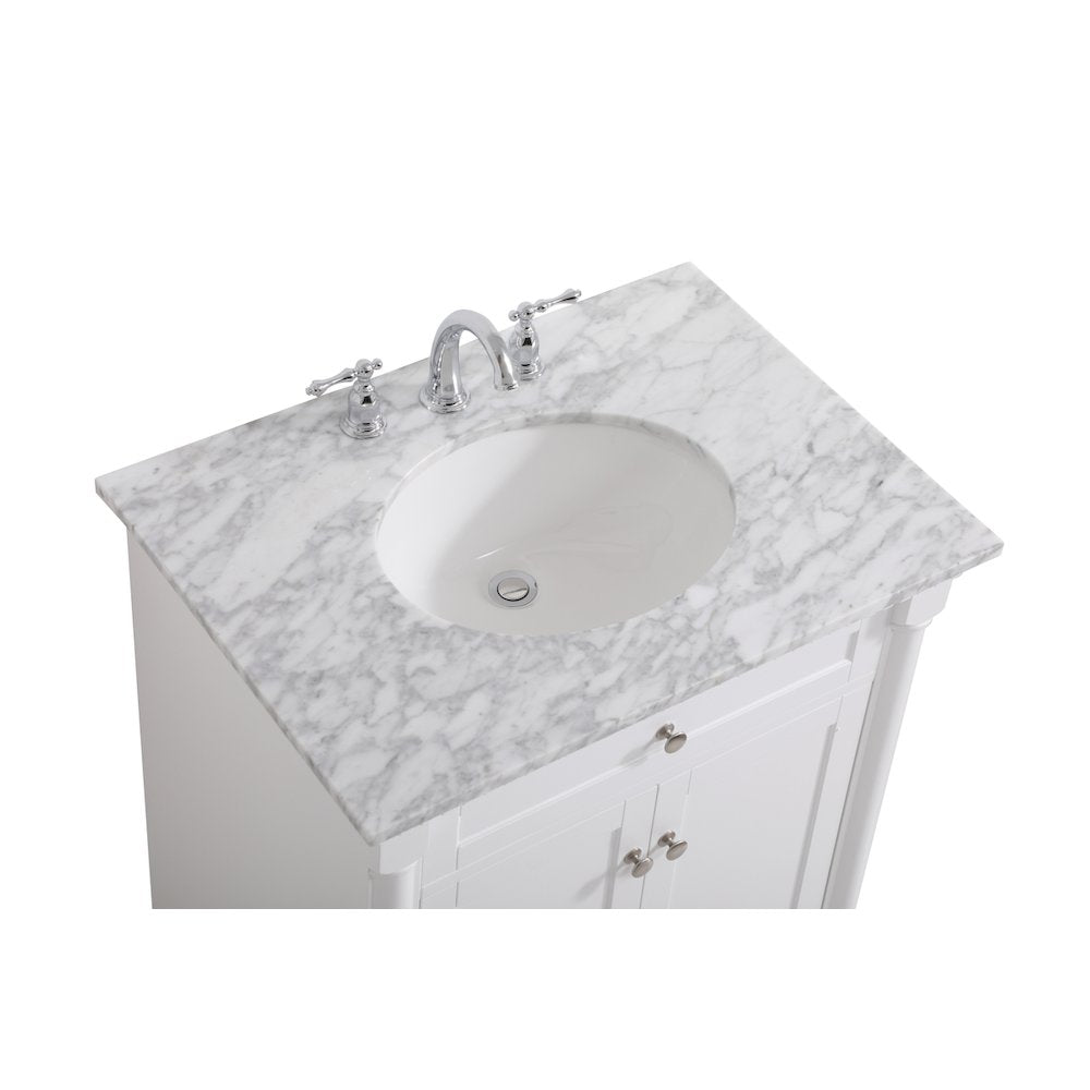30 inch Single bathroom vanity in  White