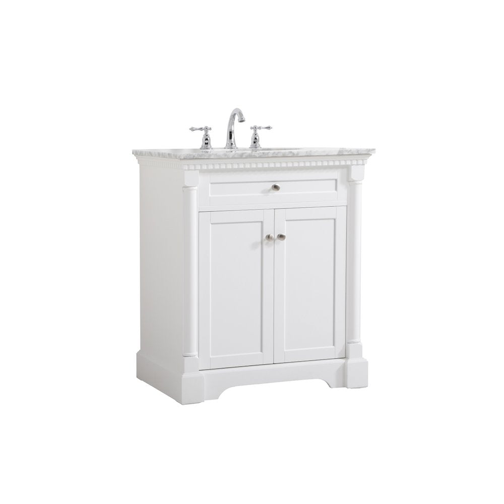 30 inch Single bathroom vanity in  White