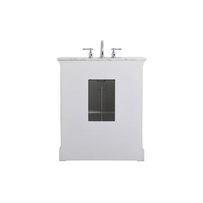 30 inch Single bathroom vanity in  White