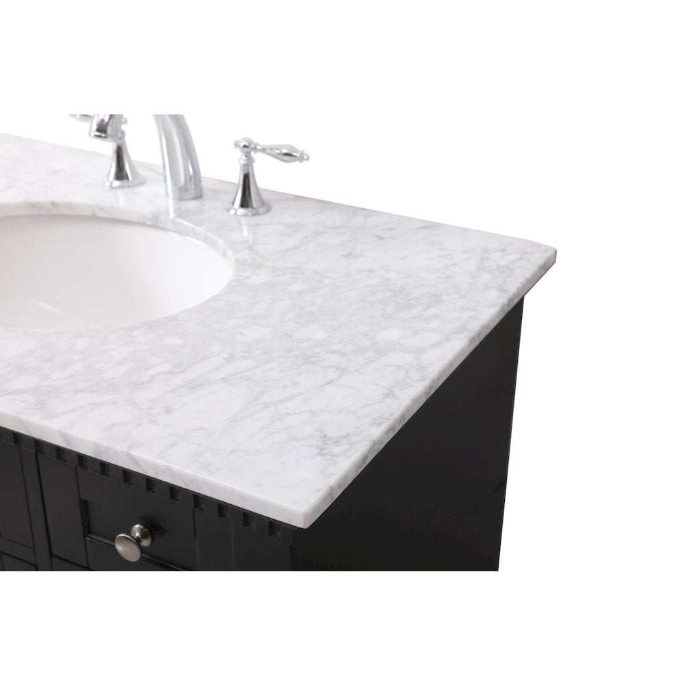 36 inch Single bathroom vanity set in black