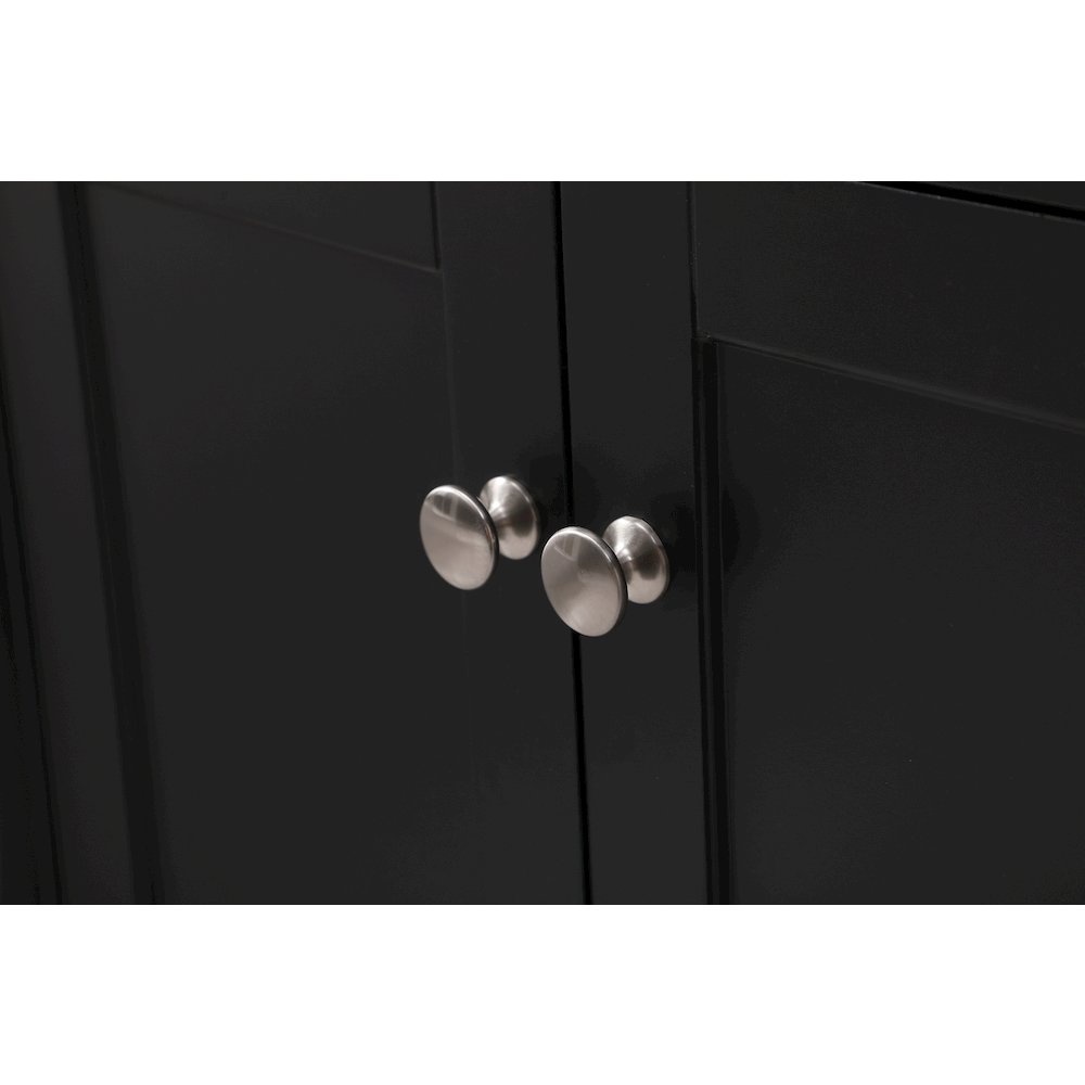36 inch Single bathroom vanity set in black