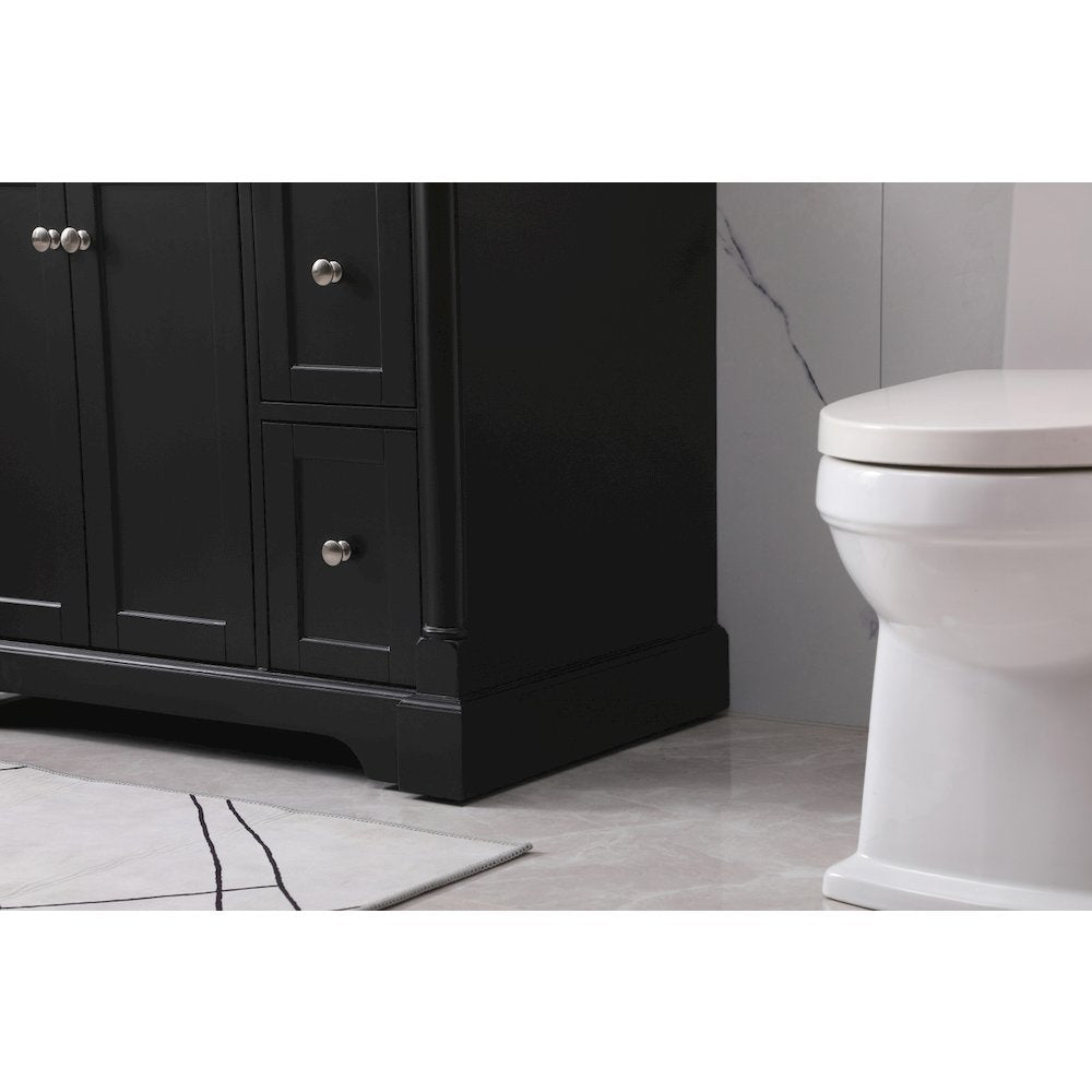 36 inch Single bathroom vanity set in black