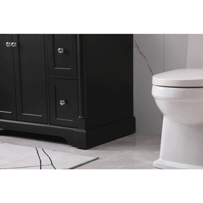 36 inch Single bathroom vanity set in black