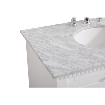 36 inch Single bathroom vanity in  White