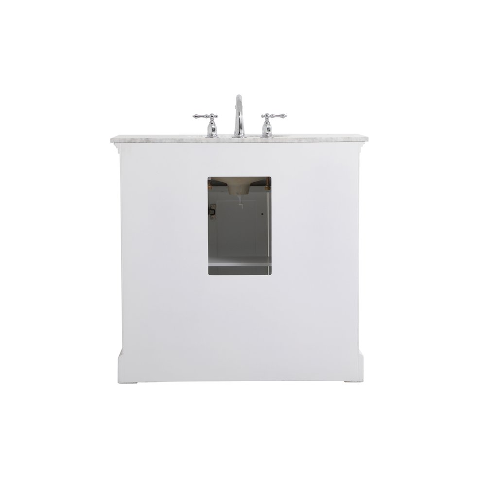 36 inch Single bathroom vanity in  White