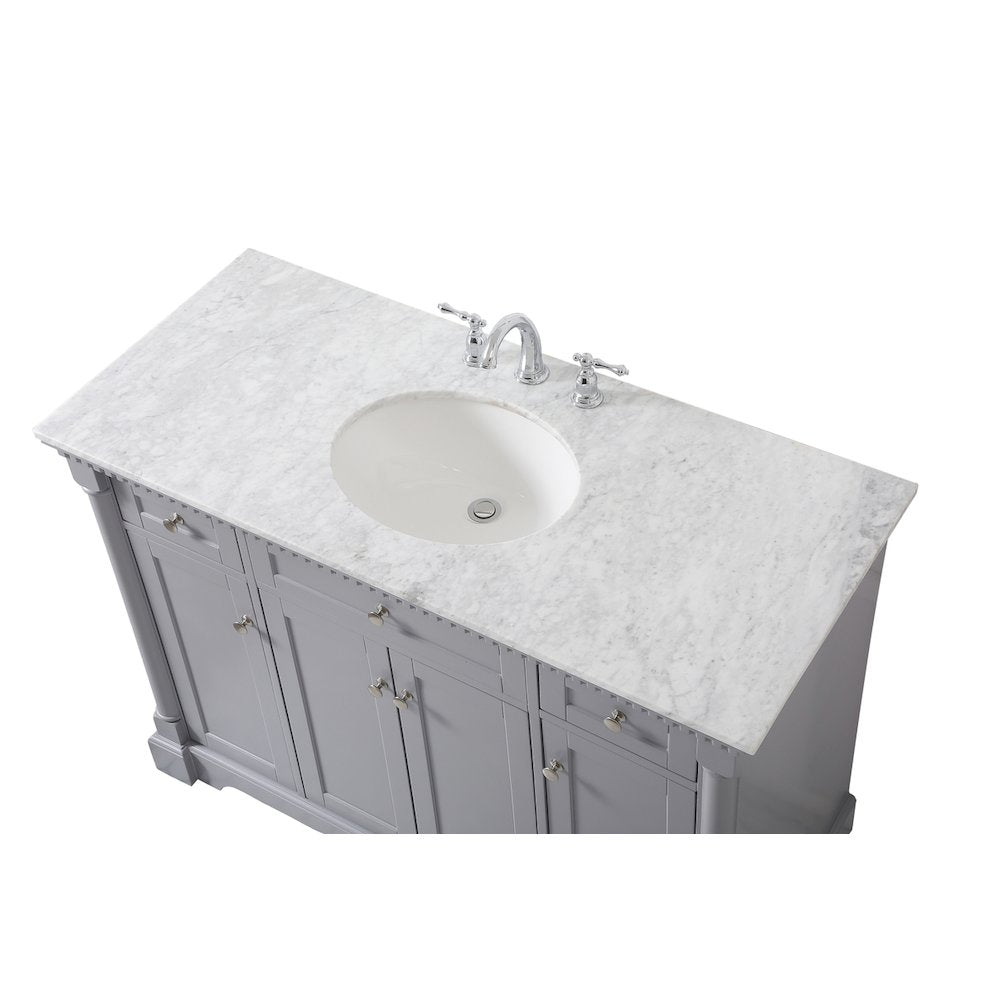 48 inch Single bathroom vanity in  Grey